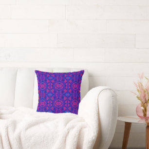 Mazipoodles Neuro Art Pink Orange Purple Cushion