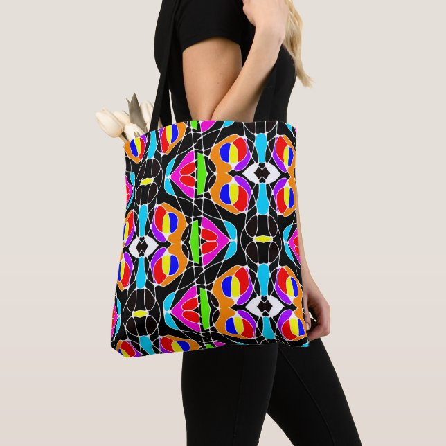Mazipoodles Neuro Art - Rainbow 1 Tote Bag (Close Up)