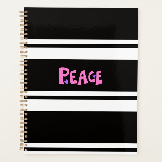 MAZIPOODLES Peace Pink 2 Planner (Front)