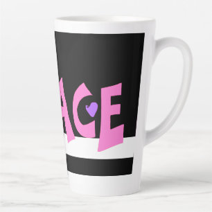 MAZIPOODLES Peace Pink Latte Mug