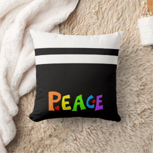 MAZIPOODLES Peace Rainbow 3 Cushion