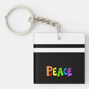 MAZIPOODLES Peace Rainbow 3 Key Ring