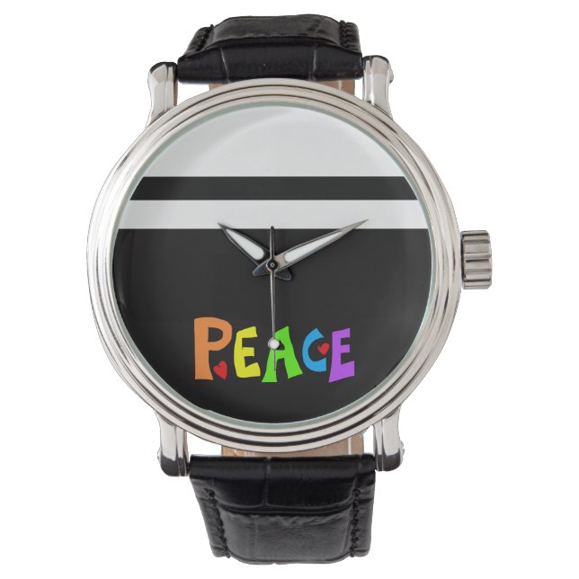MAZIPOODLES Peace Rainbow 3 Watch (Front)