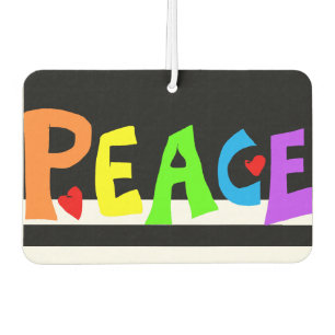 MAZIPOODLES Peace Rainbow Car Air Freshener