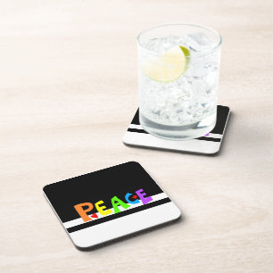 MAZIPOODLES Peace Rainbow Coaster