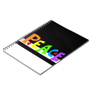 MAZIPOODLES Peace Rainbow Notebook