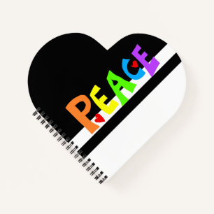 MAZIPOODLES Peace Rainbow Notebook