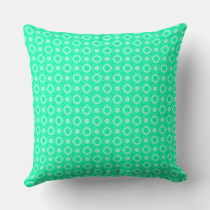 Mazipoodles Polka Dot Doughnuts - Spearmint Cushion