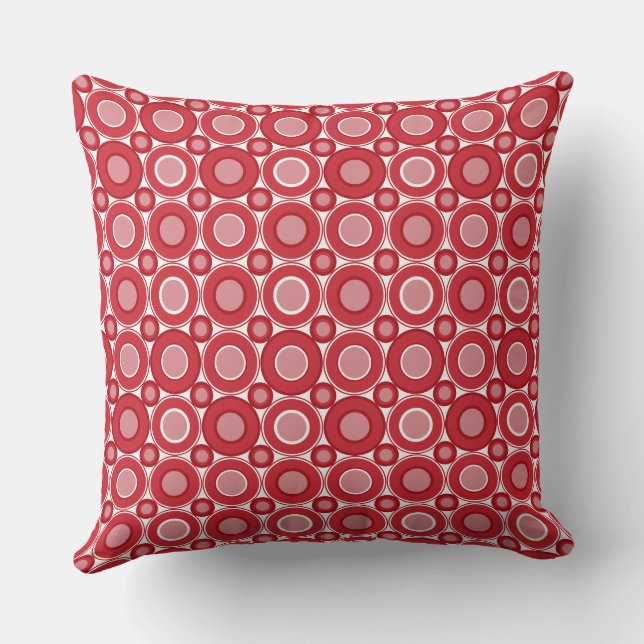 Mazipoodles Red Berry Doughnuts Cushion (Back)