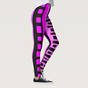 MAZIPOODLES Striped Ribbed Knitting Pattern 001 B  Leggings