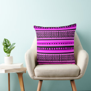 MAZIPOODLES Striped Ribbed Knitting Pattern 001 Cushion