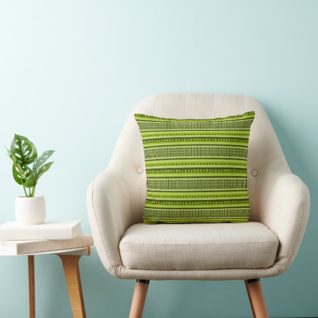 MAZIPOODLES Striped Ribbed Knitting Pattern 004 B  Cushion (Chair)