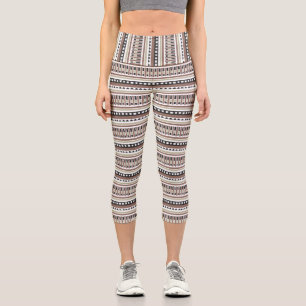 MAZIPOODLES Striped Ribbed Knitting Pattern 174 Capri Leggings