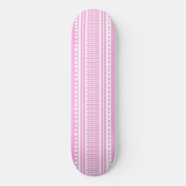 MAZIPOODLES Striped Ribbed Knitting Pattern 174 Skateboard (Front)