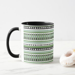 MAZIPOODLES Striped Ribbed Knitting Pattern 191 B Mug