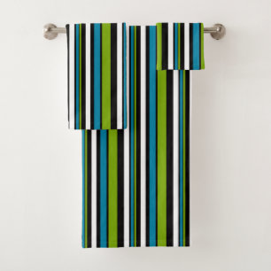 MAZIPOODLES Stripes Spaghetti 46 Bath Towel Set
