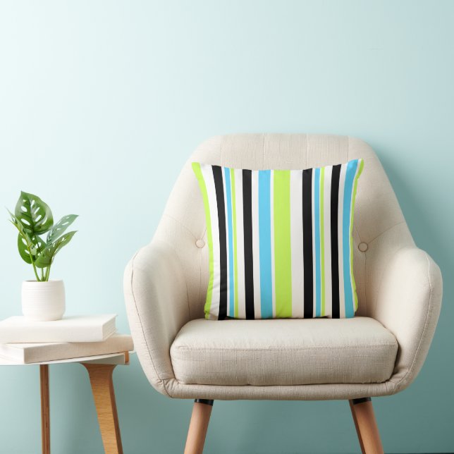 MAZIPOODLES Stripes Spaghetti 51 Cushion (Chair)