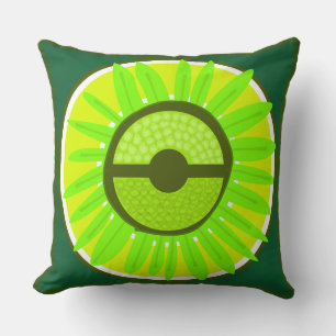 Mazipoodles Sunflower Sunshine: Green  Cushion
