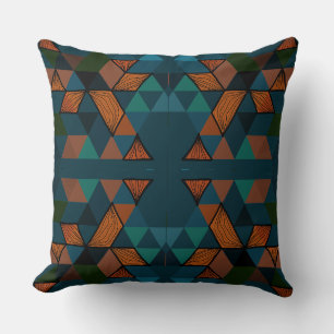 Mazipoodles Triangle Diamond Trapezium Zentangle 3 Cushion