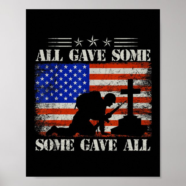 Mb35 All Gave Some - Some Gave All Memorial Day  Poster (Front)