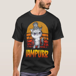 mb35 Halloween Cat Vampurr Vampire Cat Women Men C T-Shirt