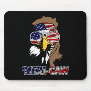 Mb35 Mullet Eagle meri-caw 4th Of July Independenc Mouse Pad