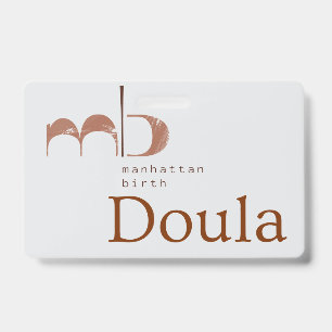 MB Doula Badge ID Badge