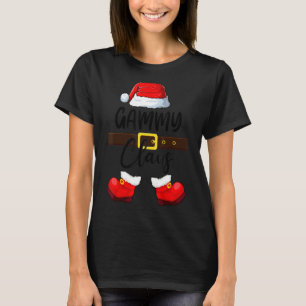 Mb Gammy Claus Santa Hat Pyjamas Christmas Matchin T-Shirt