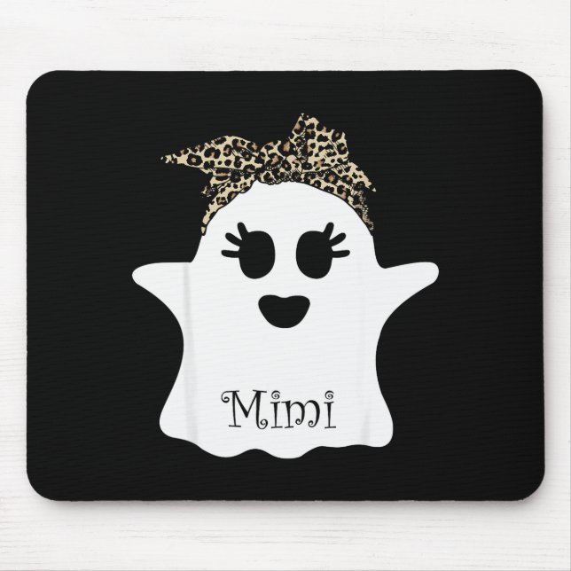 Mb Soky Mimi Ghost Bandana Boo Halloween Family Ma Mouse Pad (Front)