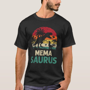 mb Vintage Mema Saurus Funny Dino Father s Day Mot T-Shirt