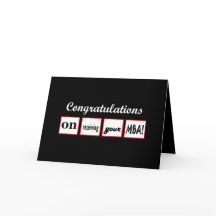 MBA Degree - CUSTOM NAME Congratulations -
