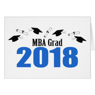 MBA Grad 2018 Caps And Diplomas (Blue)