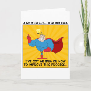 MBA Graduates Know the Answers to All Problems Card