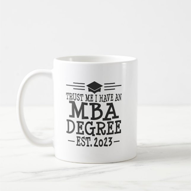 MBA Graduation 2023 Masters Business Coffee Mug (Left)