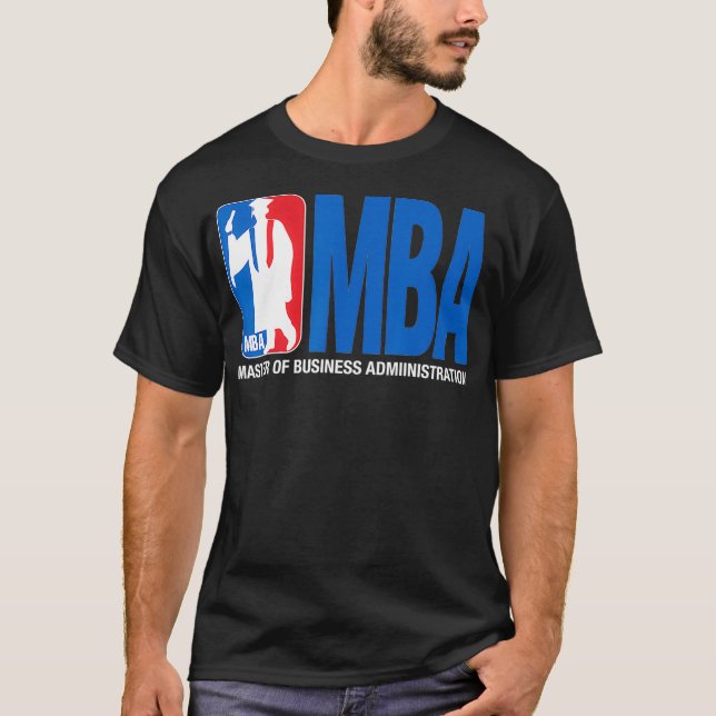 MBA Graduation Gift Basketball Theme Pun Grad Gift T-Shirt (Front)