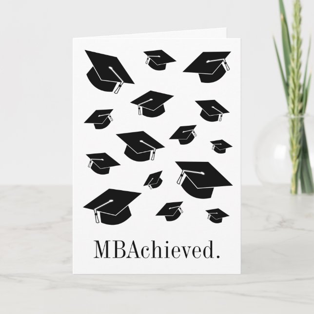 MBA / Master of Business Administration Graduation Card (Front)