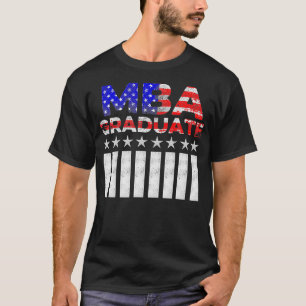 MBA Student US Flag Business Degree Graduation T-Shirt