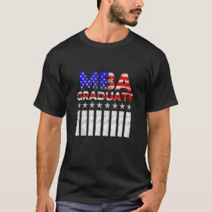 Mba Student Us Flag Business Degree Graduation T-Shirt