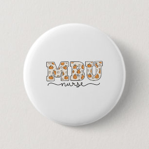 Mbu Nurse Pumpkin Fall Mother 6 Cm Round Badge