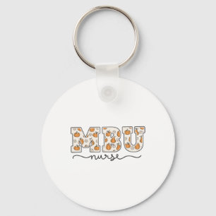 Mbu Nurse Pumpkin Fall Mother  Key Ring