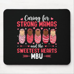 Mbu valentine mother baby nurse valentines day mouse pad