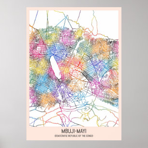 Mbuji-Mayi Democratic Republic of the Congo City  Poster