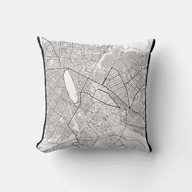 Mbuji-Mayi Democratic Republic of the Congo Map Cushion (Front)