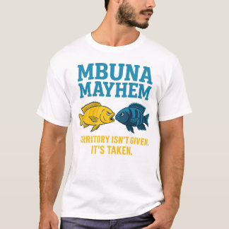 Mbuna Mayhem – Lake Malawi Cichlid Fight Club T-Shirt