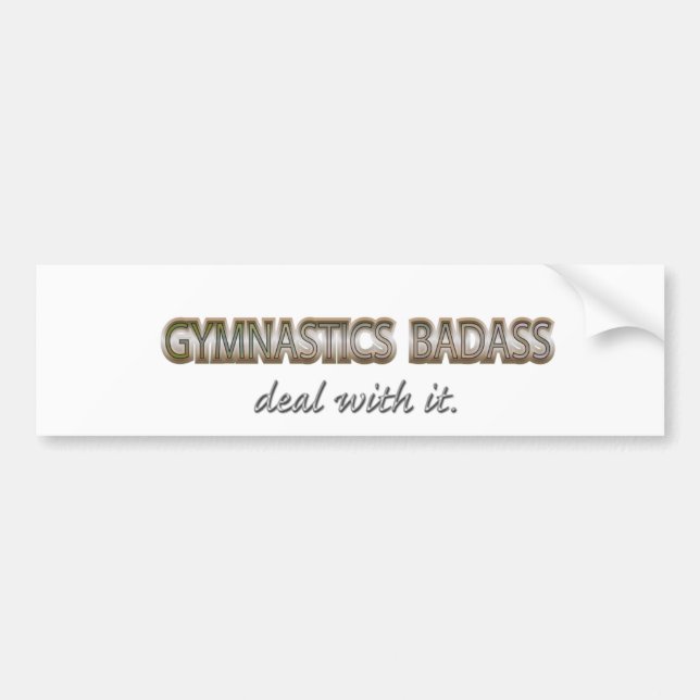 mc13  GYMNASTICS Bumper Sticker (Front)