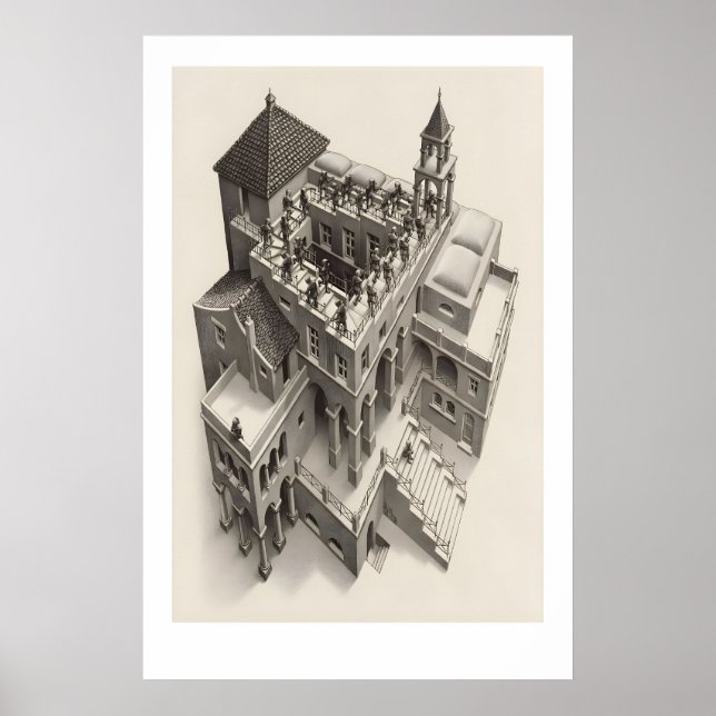 MC Escher Ascending and Descending Art Print (Front)