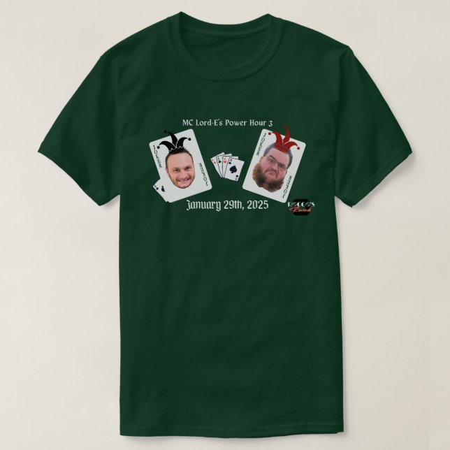 MC Lord-E's Power Hour 3  T-Shirt (Design Front)
