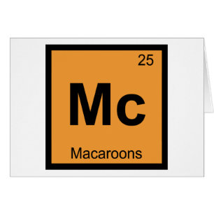 Mc - Macaroons Chemistry Periodic Table Symbol