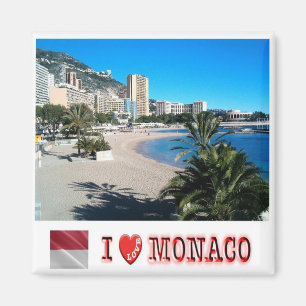 MC - Monaco - Larvotto - I Love Magnet