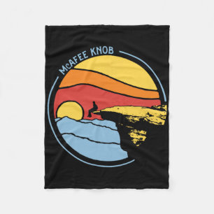 Mcafee's Knob Trail Hiking Giant Star Roanoke Grap Fleece Blanket